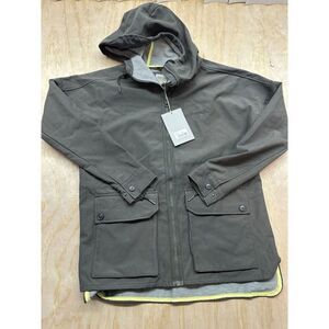 BENCH UK Outdoor Jacket Army Green Chore Coat Sz S Hooded‎ NEW! Long Zanism Barn